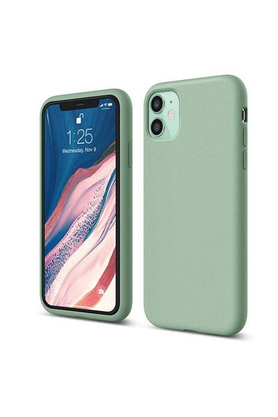 bestcase Husă premium din silicon pentru Apple iPhone 11, verde avocado