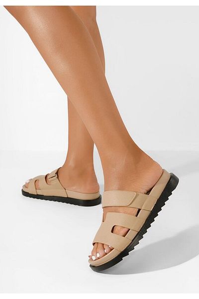 B T Shoes Women's slippers Denisa V2 khaki