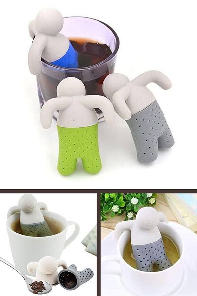 Museburan Silicone Tea Strainer Interesting Cute Funny Filter Tea Brewing Strainer