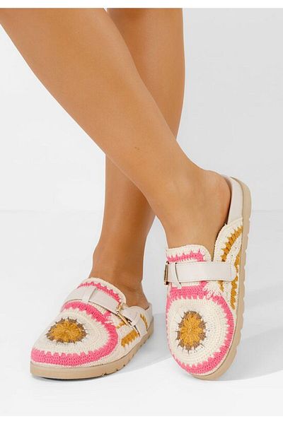 B T Shoes Pamila women's white clogs