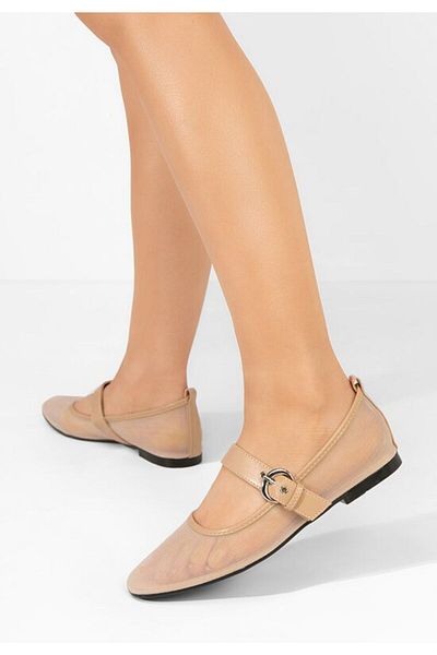 B T Shoes Balerini dama Albina bej