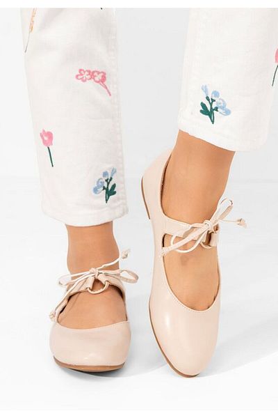 B T Shoes Balerini dama Ladda bej