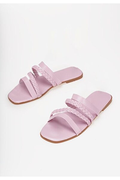 B T Shoes Rosalina purple women's slippers