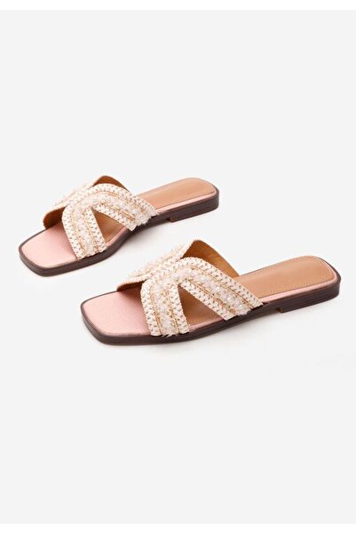 B T Shoes Ingryd pink flat slippers