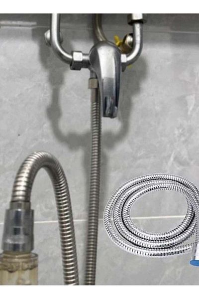 Other Steel Shattaf Hose 1.5M Chrome