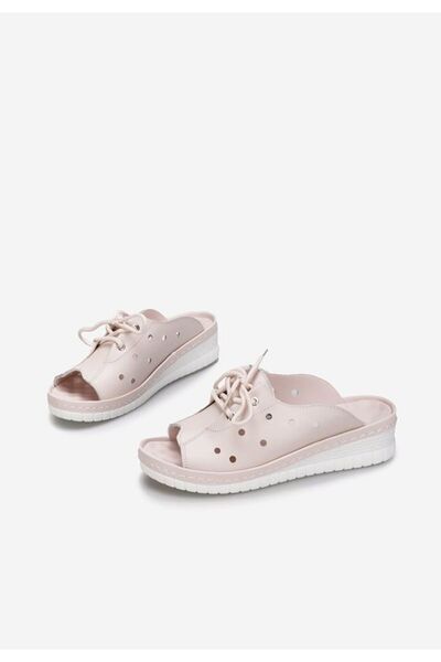 B T Shoes Women's leather slippers Patricia pink