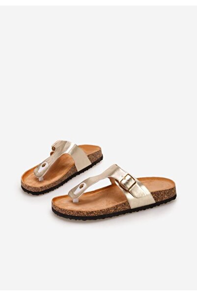 B T Shoes Women's Rosanhi gold slippers