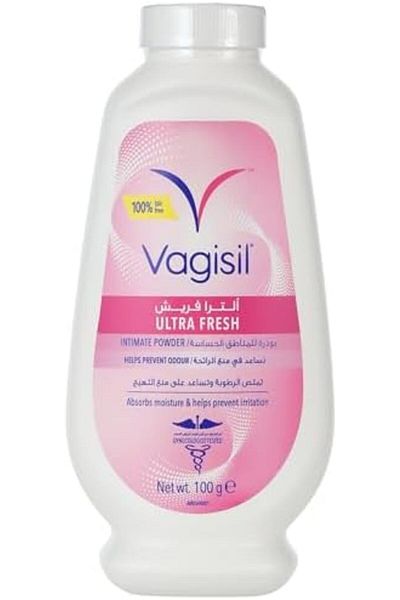 Vagisil UltraFresh Intimate Powder for Daily Feminine Hygiene, Fresh Scent, Talc-Free, 100 g