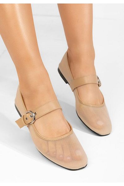 B T Shoes Balerini dama Albina bej