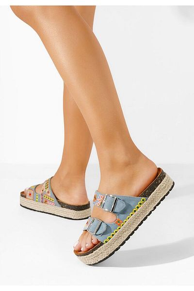 B T Shoes Women's slippers Jeanette V2 denim