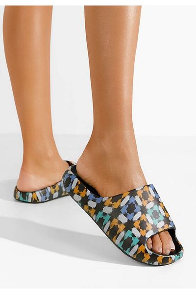 B T Shoes Jomya V2 women's beach slippers, black