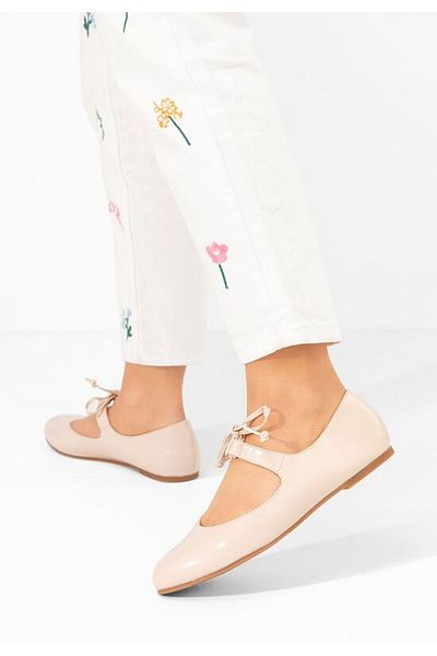 B T Shoes Balerini dama Ladda bej