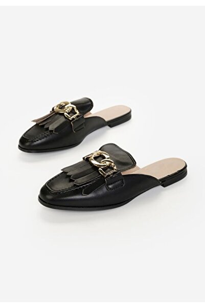 B T Shoes Arida women's black clogs