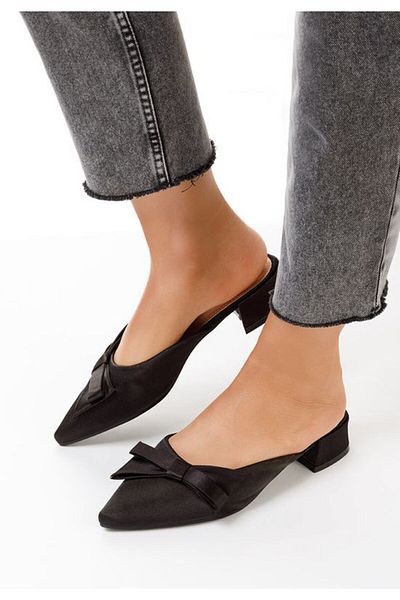 B T Shoes Elegant women's slippers Ellera black