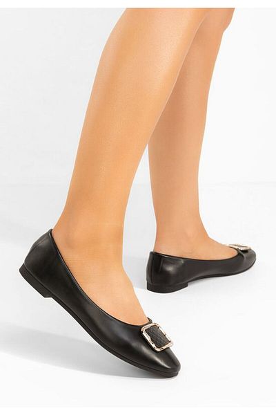 B T Shoes Women's black Harvey ballet flats