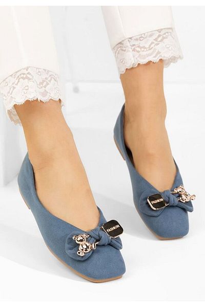 B T Shoes Balerini dama Bethania albastri