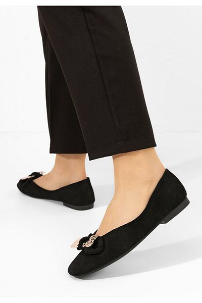 B T Shoes Women's Bethania black ballet flats