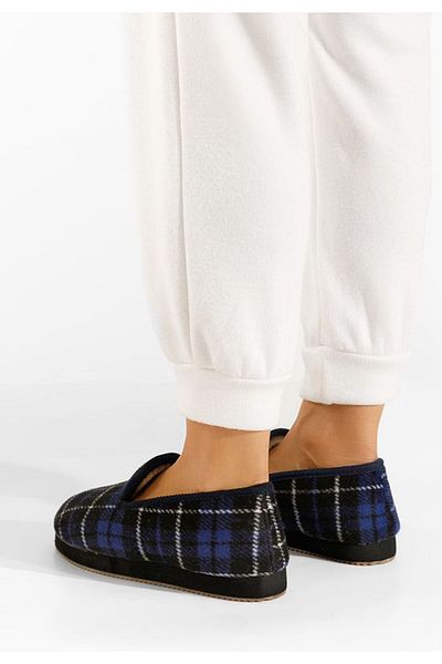 B T Shoes Papuci de casa damă albastri Beribe