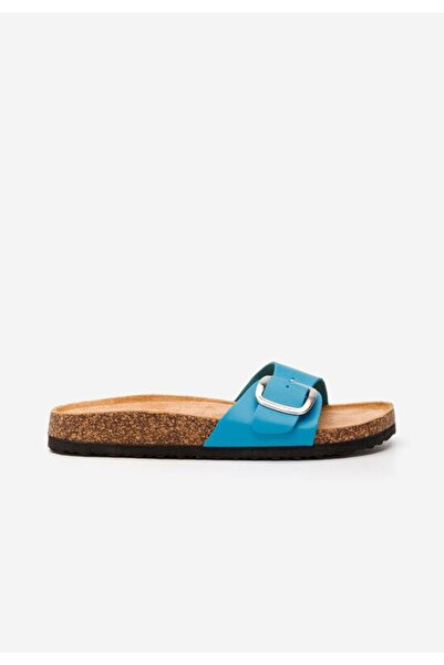 B T Shoes Papuci cu talpa groasa Evet V3 albastri