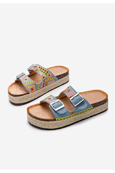 B T Shoes Papuci dama Jeanette V2 denim