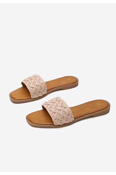 B T Shoes Nude Eugenia flat slippers