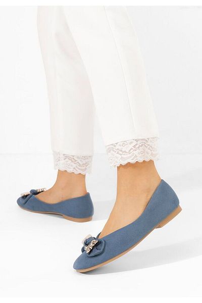 B T Shoes Balerini dama Bethania albastri
