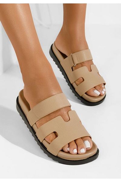 B T Shoes Women's slippers Denisa V2 khaki