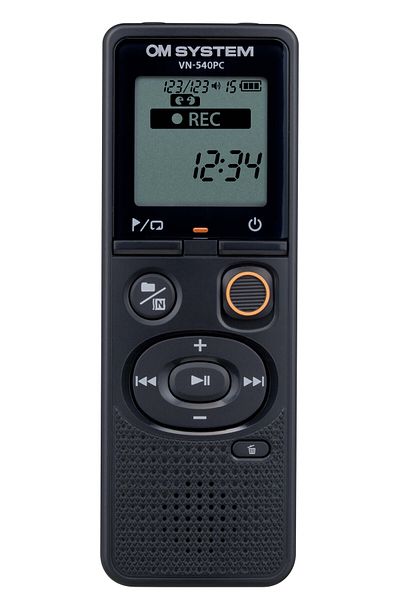 OLYMPUS LİFE Olympus | Cyfrowy dyktafon (OM Branded) | VN-540PC | Czarny | Wyświetlacz segmentowy 1.39'