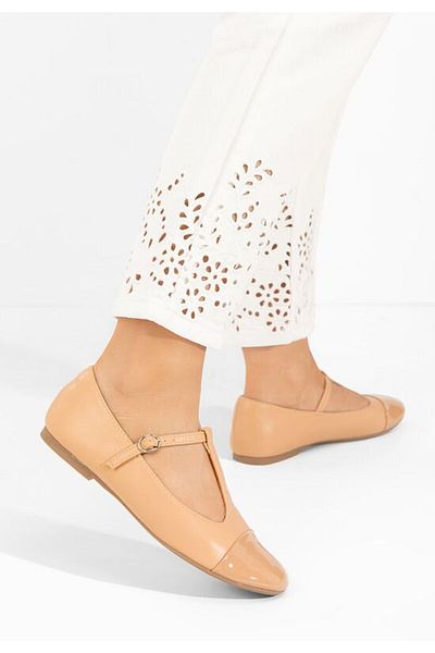 B T Shoes Women's ballet flats Nubina beige