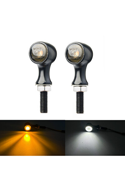 Choice1 مصباح أمامي LED ثلاثي الأسلاك للدراجات النارية، مزود بإشارات انعطاف د...