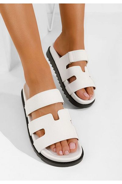 B T Shoes Women's slippers Denisa V2 white