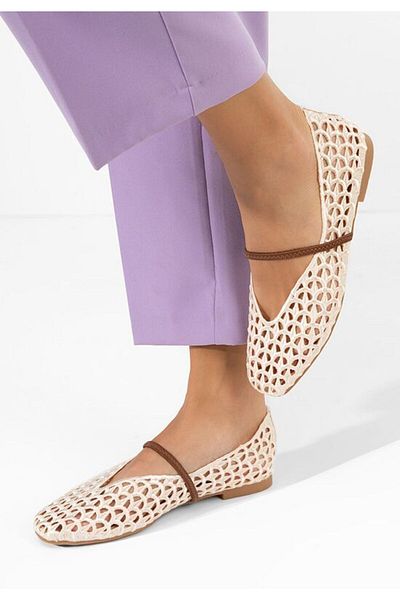 B T Shoes Balerini dama Audry bej