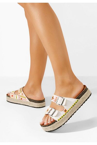 B T Shoes Women's slippers Jeanette V2 white