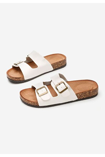 B T Shoes Women's white Janeti slippers