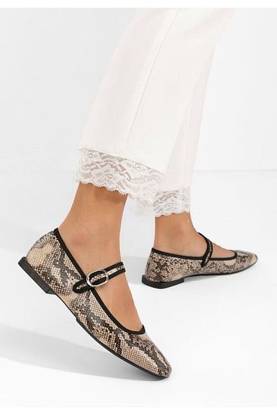 B T Shoes Balerini dama Katianna animal print