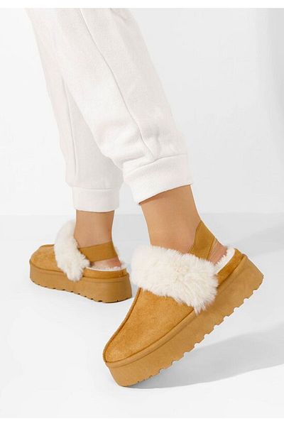 B T Shoes Edden V2 platform slippers camel