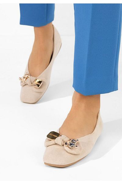 B T Shoes Women's ballet flats Bethania beige