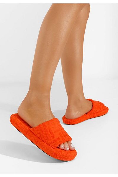 B T Shoes Juviana women's orange slippers