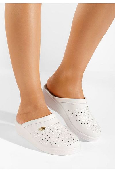 B T Shoes Medical clogs with orthopedic sole Milaca V2 white