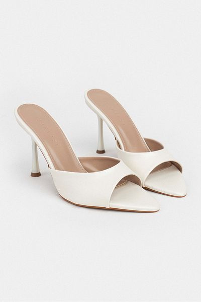 NİŞANTAŞI SHOES Renata Matte Open Toe Women's Thin Heeled Slippers