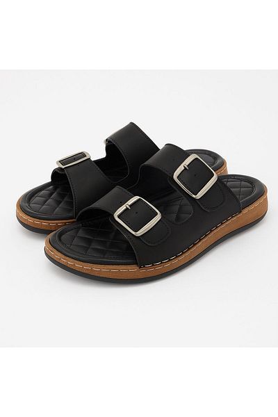 Multi Polo Men's Double Buckle Slippers Orthopedic Comfortable Soft Insole Non-Slip Lightweight Daily Slippers