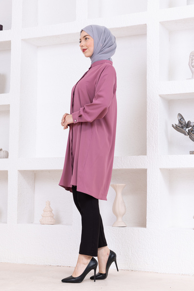 FİDEY Сатене туніка з каменними ґудзиками