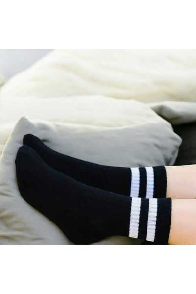 HAYEL 4 чифта кръгли унисекс чорапи за тенис за момичета и момчета