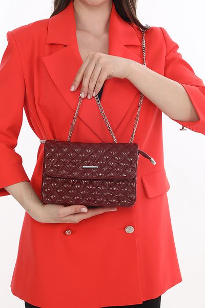 Senna Collection GEANTĂ CROSSBODY MINUNATĂ CU DETALII DE LANT MATLASAT