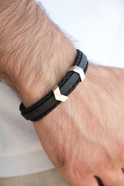 Monvago Mv01010 Men's Leather Bracelet