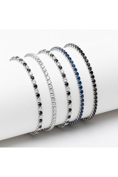 ElectraStore Set of 5 Sophia Tennis Bracelets