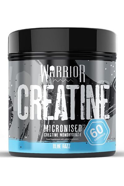 Warrior Supplements Creatine Monohydrate Powder, 300g,Micronised, Improve Physical Performance and Recovery, 60 Servings