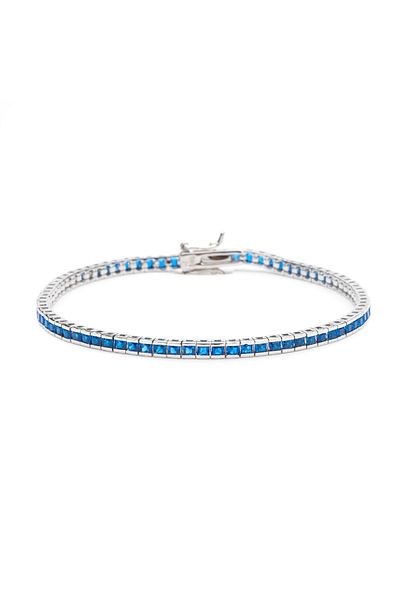 ElectraStore Tennis Bracelet 925 SILVER Rhodium Plated