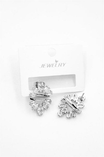 Alray Jewelled Earrings - Silver