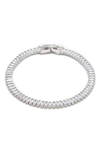 ElectraStore Silver Bracelet With Zirconia Crystals